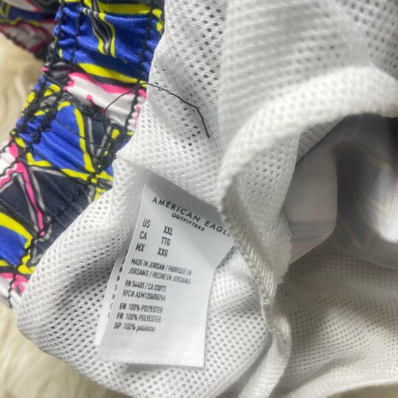 American Eagle AEO Tropical Palm Leaf Swim Shorts Trunks Men's Size XXL - Picture 5 of 10